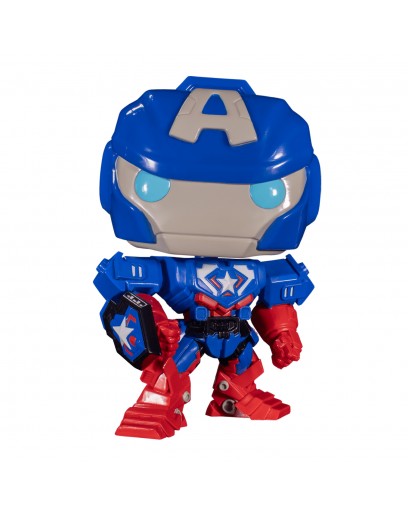 Фигурка Funko POP! Bobble: Marvel: Avengers Mech Strike: Captain America (Exc) 10" 55826 