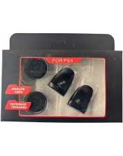 Насадки на стики + триггеры Simple Trigger Set (Scar Black) (PS4)