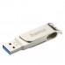 Флешка Hama "C-Rotate Pro" USB-C 3.1/3.0, 128GB, 90MB/s, silver 