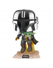 Фигурка Funko POP! Bobble: Star Wars: ATG: Mandalorian w/Pin (Exc) 55496