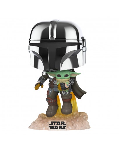 Фигурка Funko POP! Bobble: Star Wars: ATG: Mandalorian w/Pin (Exc) 55496 