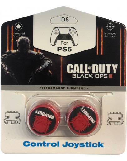 Насадки на стики Thumbstick Call of Duty Black Ops 3 (Red) (PS4 / PS5) 