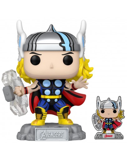 Фигурка Funko POP! Bobble: Marvel: Avengers 60th: Comic Thor w/Pin (Exc) 69061 