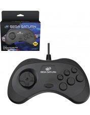 Проводной геймпад Retro-Bit SEGA Saturn 8-Button Arcade Pad, черный