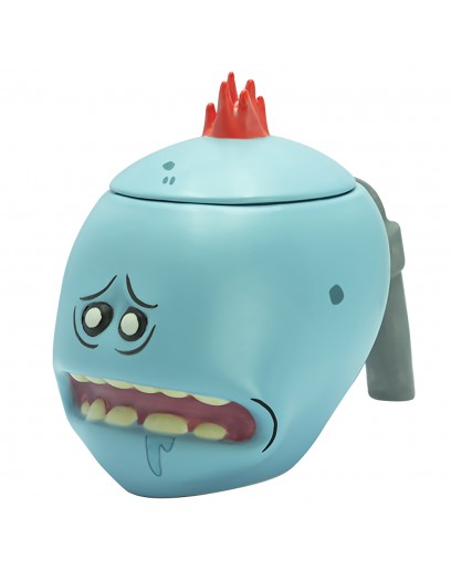 Кружка 3D с крышкой Rick & Morty Mr. Meeseeks 450 ml ABYMUG675 