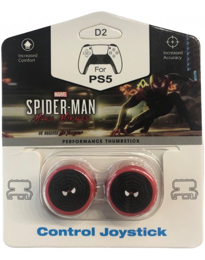 Насадки на стики Thumbstick Spider-Man Miles Morales (Red) (PS4 / PS5) 