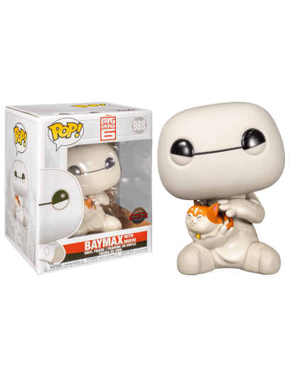 Фигурка Funko POP! Vinyl: Disney: Big Hero 6: 6" Baymax + Cat (Exc) 52259 