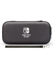 Чехол для Nintendo Switch / OLED, черный (White Logo)