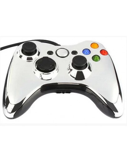 Проводной геймпад Xbox 360 (Chrome Silver) 