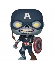 Фигурка Funko POP! Bobble: Marvel: What If: Zombie Captain America (Exc) 10" 58449