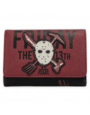 Кошелек Loungefly Friday The 13th Jason Mask Tri-Fold Wallet FRIWA0004