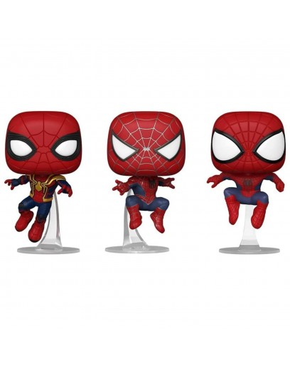 Фигурка Funko POP! Bobble: Marvel: Spider-Man: No Way Home: Spider-Man/FN S-M/Amazing (Exc) 3PK 68364 