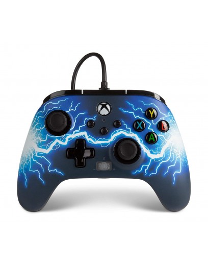 Проводной геймпад PowerA Enhanced Wired Controller (Arc Lightning) (Xbox One / Series / PC) 