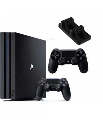 Игровая приставка Sony PlayStation 4 Pro 1 ТБ + Джойстик + Зарядное устройство 