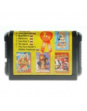 Игровой картридж для Sega Сборник 7 в 1 (русская версия) (Aladdin + Lion King 2 + ...)