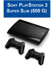 Игровая приставка Sony Playstation 3 (PS3) Super Slim 500 ГБ + DualShock 3