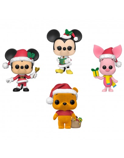 Фигурка Funko POP! Disney: Holiday: Mickey/Minnie/Winnie (FL)/Piglet (Exc) 4PK 66842 