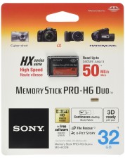 Карта памяти Sony Memory Stick PRO-HG DUO MS-HX 32 ГБ