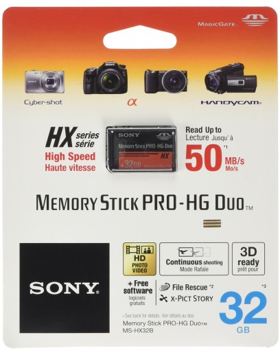 Карта памяти Sony Memory Stick PRO-HG DUO MS-HX 32 ГБ 