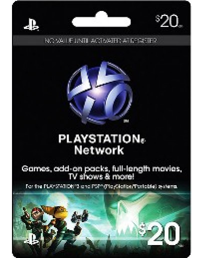 Карта оплаты для PlayStation Network USA 20 