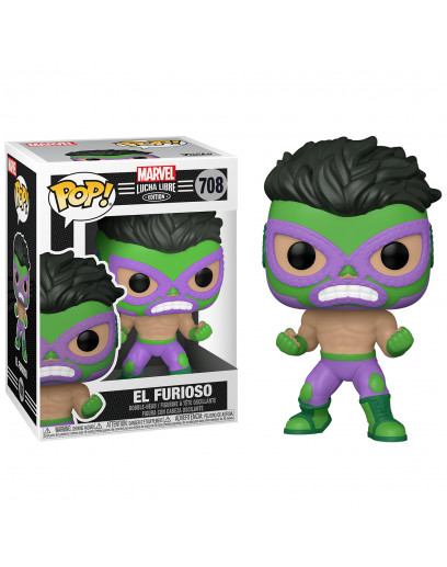 Фигурка Funko POP! Bobble: Marvel: Luchadores: Hulk 53870 