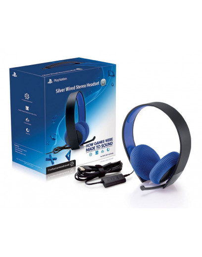 Гарнитура Sony Silver Wired Stereo Headset PS4 