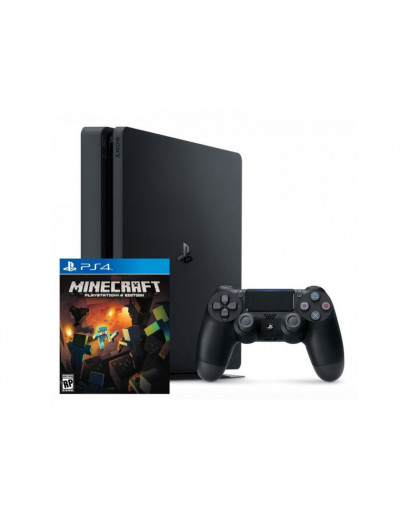 Игровая приставка Sony PlayStation 4 Slim 500 ГБ (Black) + Minecraft 