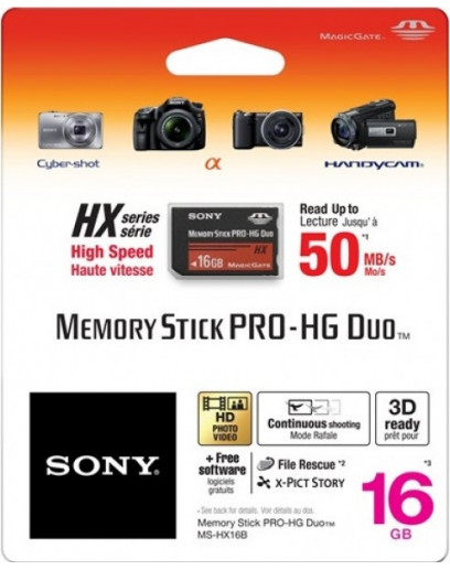 Карта памяти Sony Memory Stick PRO-HG DUO MS-HX 16 ГБ 